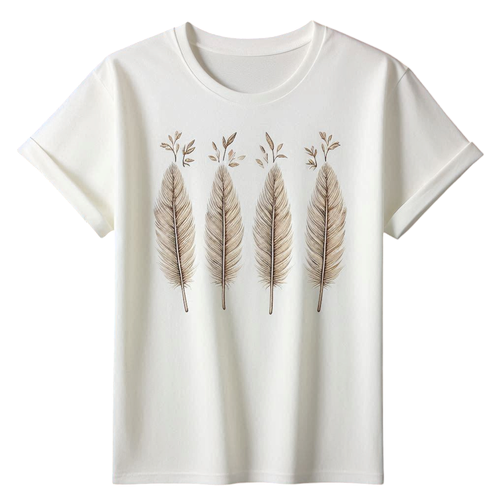T-shirt femme "Plume" (XS)