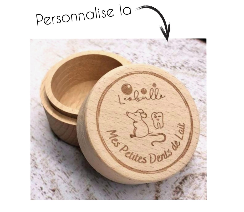 Boite à dents personnalisée