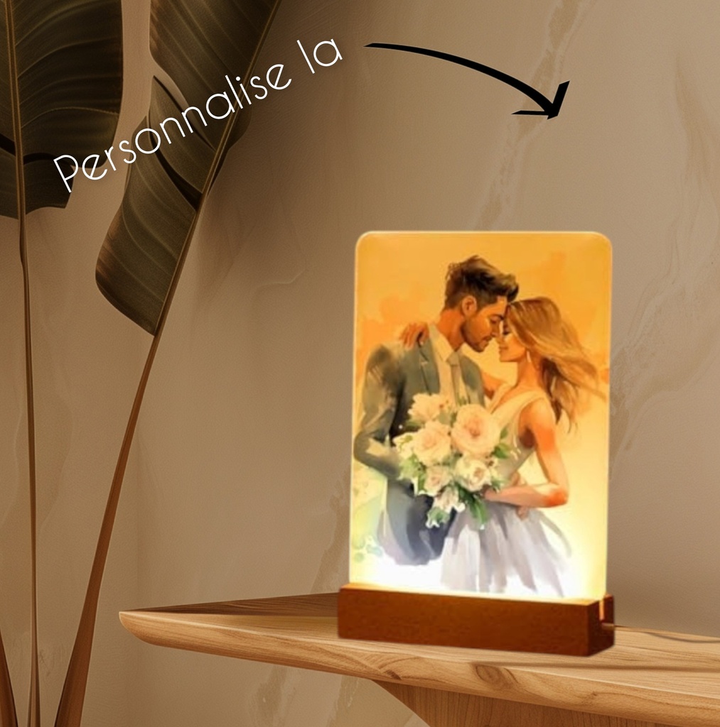 Lampe LED personnalisée