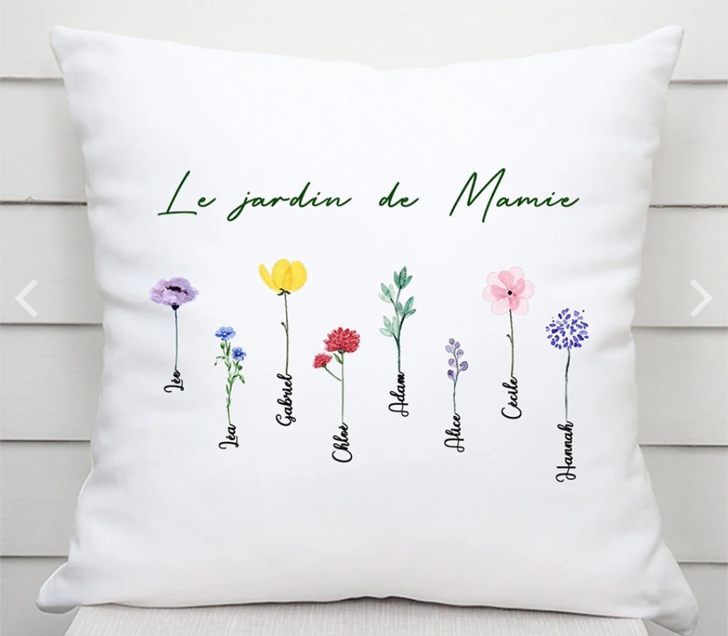 Taie d'oreiller personnalisée "Mamie"
