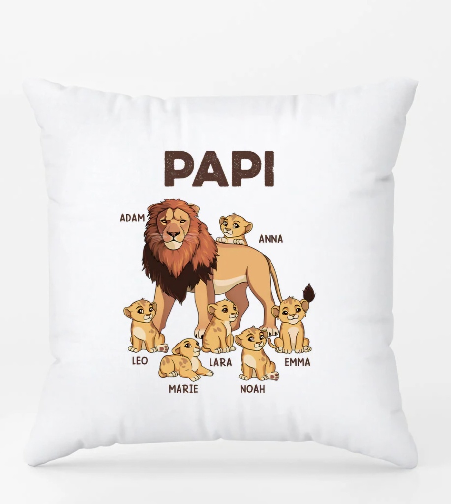 Taie d'oreiller personnalisée "Papi"