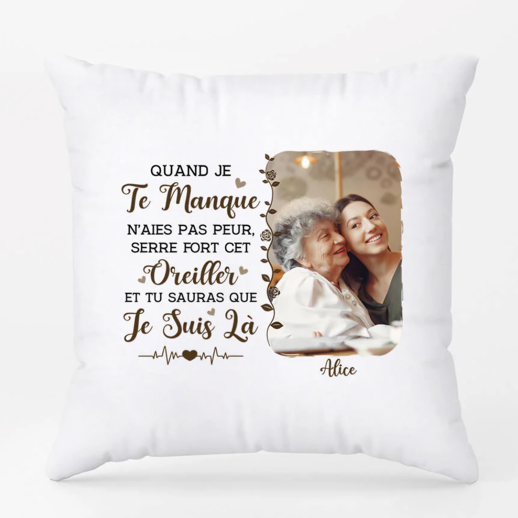 Taie d'oreiller personnalisée "Texte & photo"