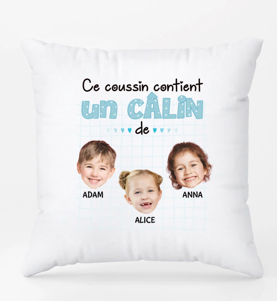 Taie d'oreiller personnalisée "Calins"