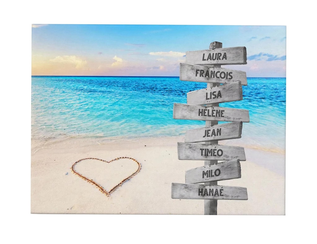 Toile personnalisée "Mer"