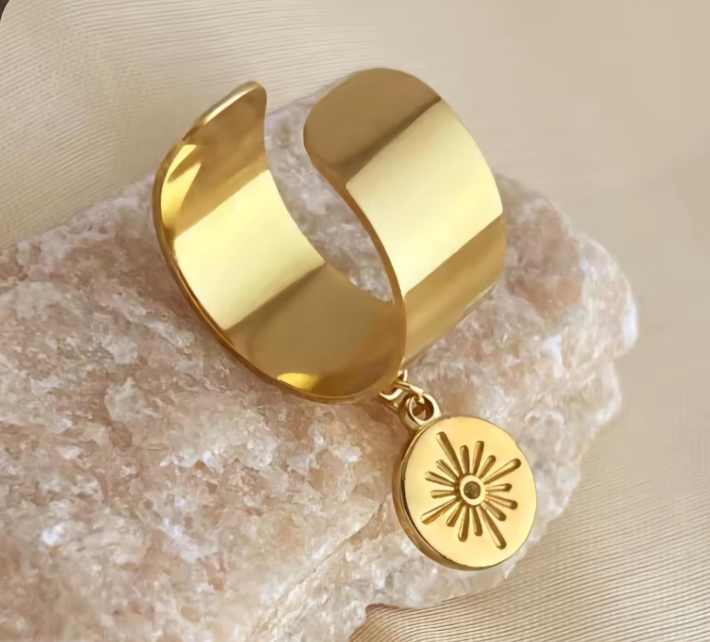Bague "Soleil pendant"