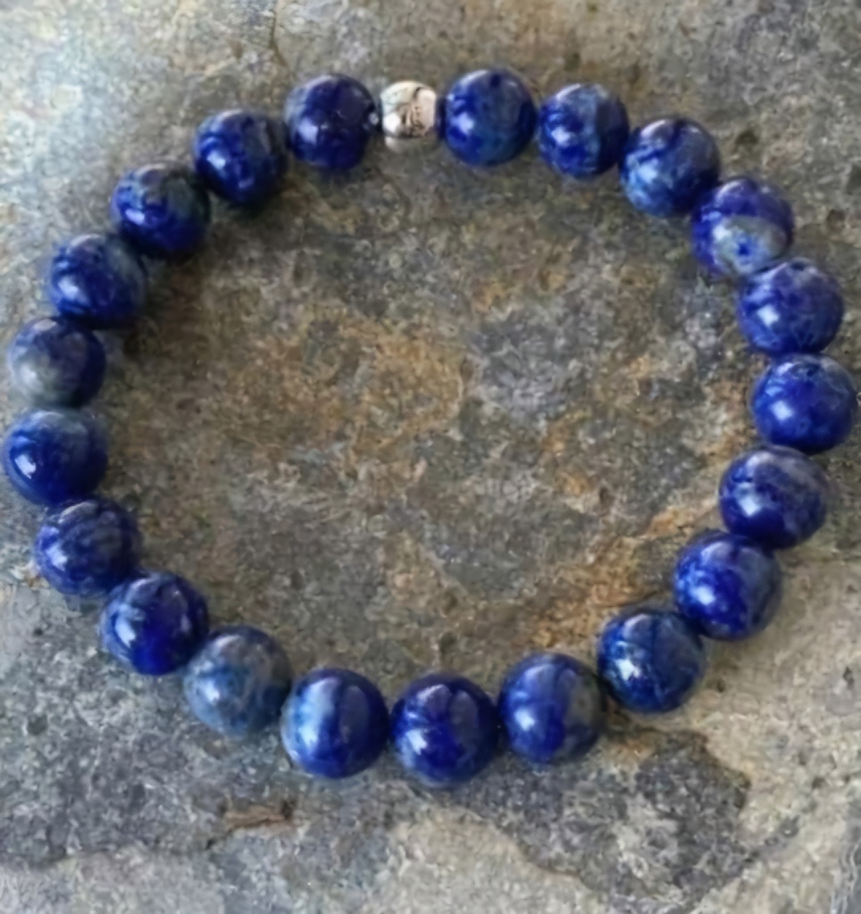 Bracelet " maux de tête " lapis lazuli (S (17cm))