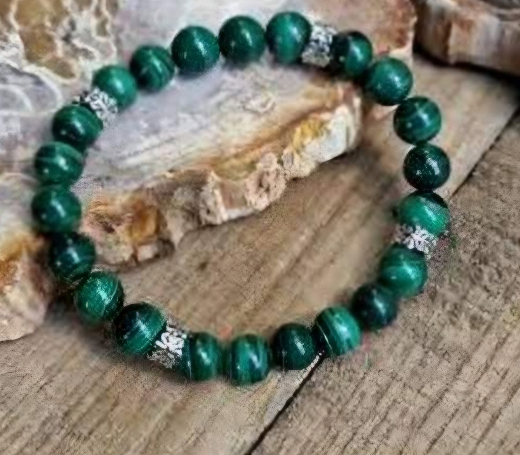 Bracelet "anti-douleurs" malachite (S (17cm))