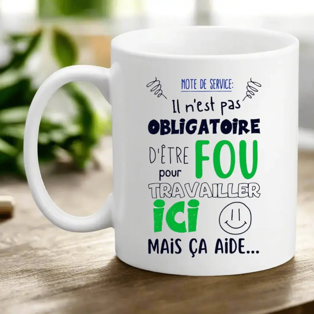 Mug "Humour travail"