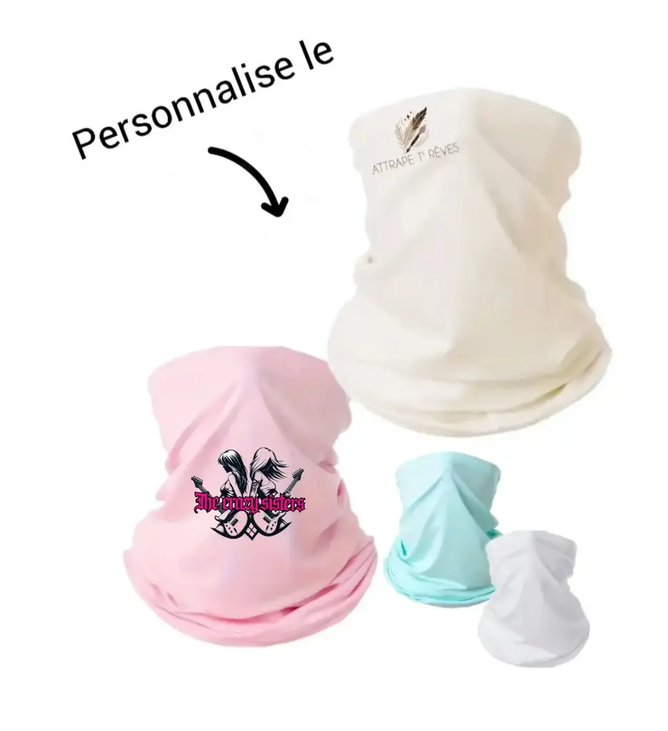 Cache-cou personnalisé (blanc)