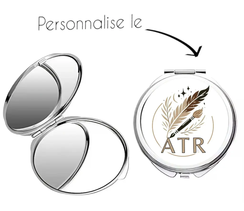 Miroir de poche personnalisé
