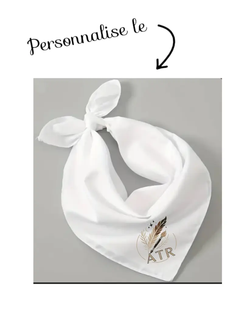 Foulard effet satin personnalisé