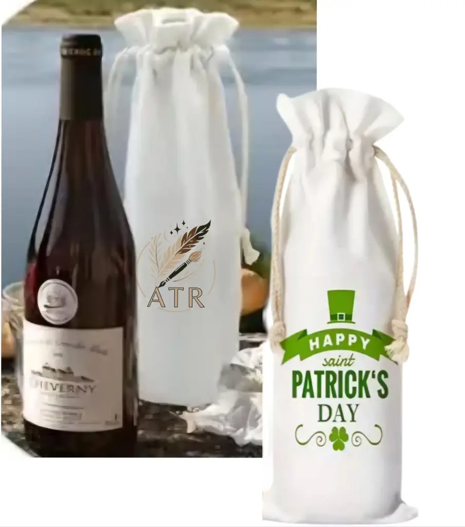 Pochette bouteille de vin personnalisé