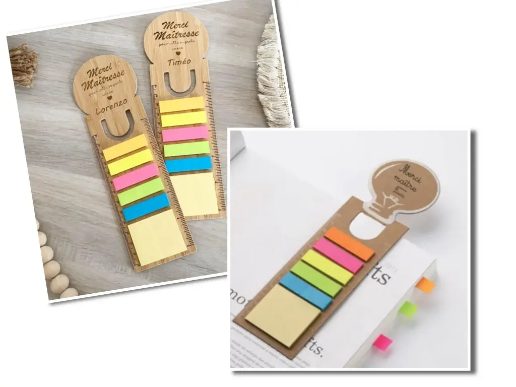 Marque page personnalisé en bambou (Masculin)