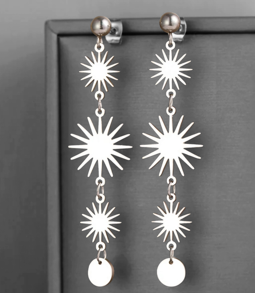 Boucles d'oreilles soleil