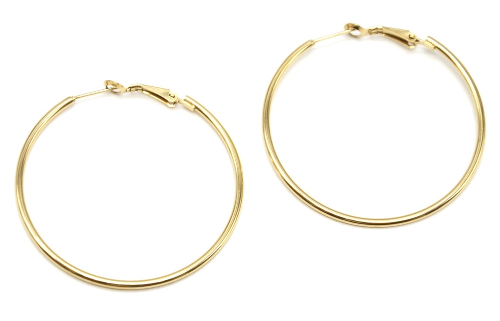 Boucles d'oreilles créoles (doré)