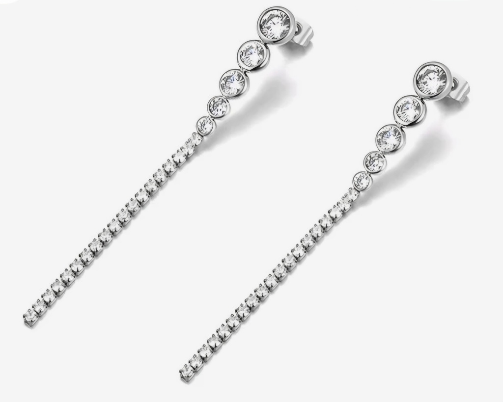Boucles d'oreilles strass
