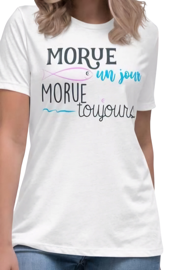 T-shirt "Morue" (Blanc, XS)