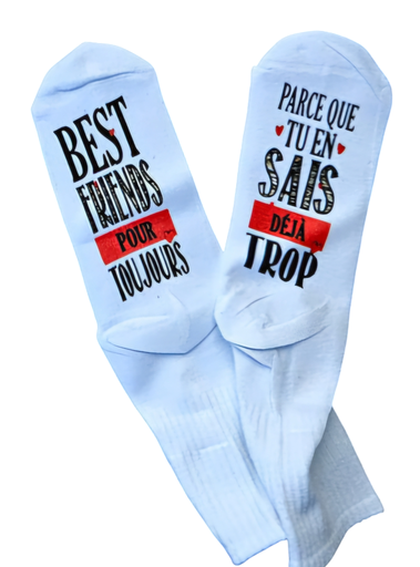 Chaussettes personnalisées " Best Friends "