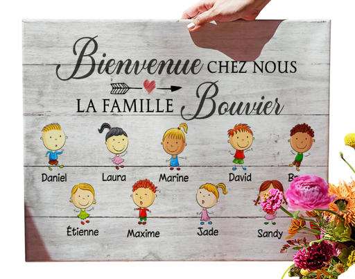 Toile personnalisée "Famille"