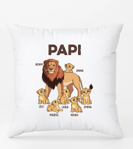 Taie d'oreiller personnalisée "Papi"