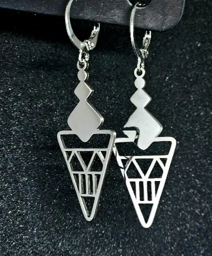 Boucles d'oreilles acier inoxydable