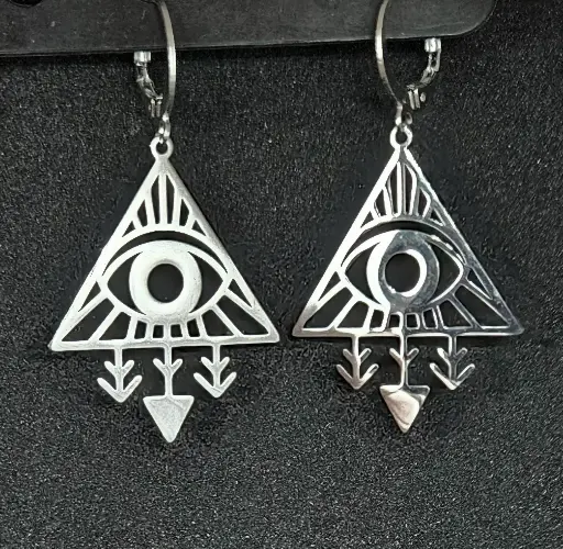 Boucles d'oreilles en acier inoxydable