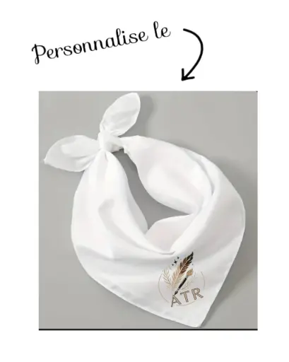 Foulard effet satin personnalisé