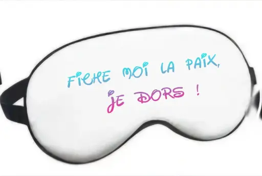 Masque de nuit personnalisé